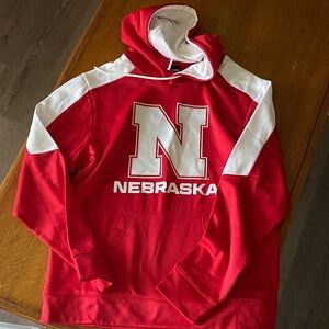 Nebraska Cornhuskers Red and White Sweatshirt